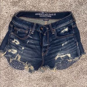 High-rise festival shorts- size 2